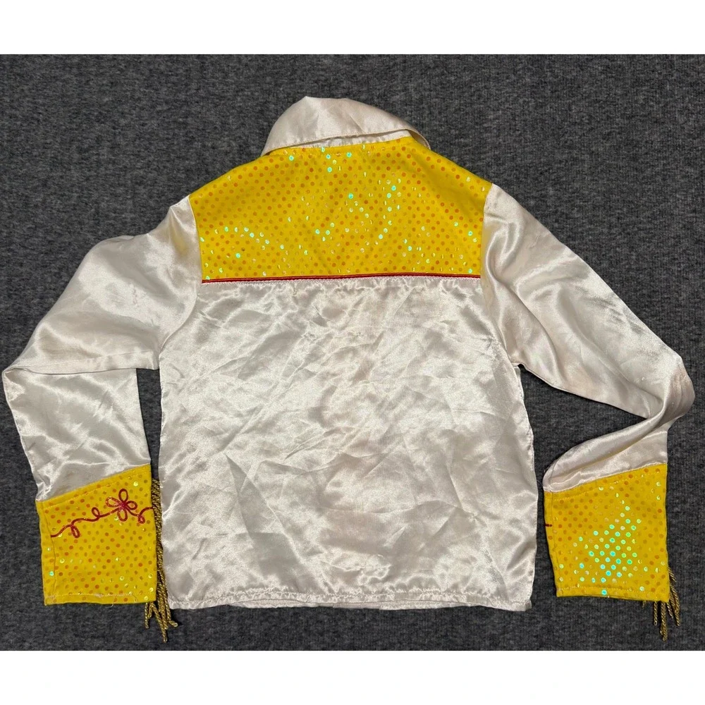 Disney Store Toy Story Jessie Costume Shirt Girls Small 5/6 Yellow White Fringe - Picture 6 of 7